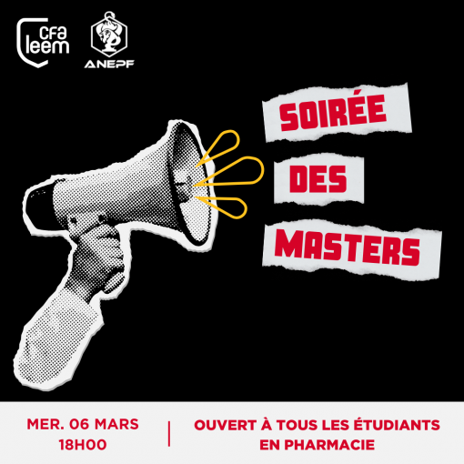 📢 SOIRÉE DES MASTERS 📢