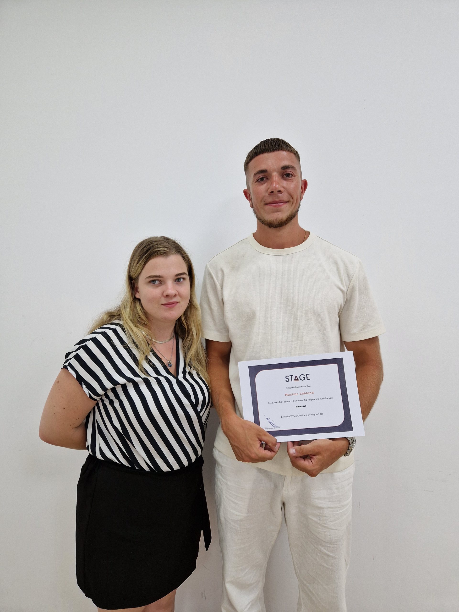 Un apprenti ingénieur ravi de sa mobilité à Malte. Un excellent partenariat avec Stage Malta obtenu grâce à notre responsable de mobilité internationale.