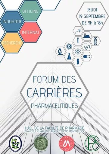 Forum des carrières pharmaceutiques – 19 septembre 2019 – Faculté de Pharmacie de Montpellier