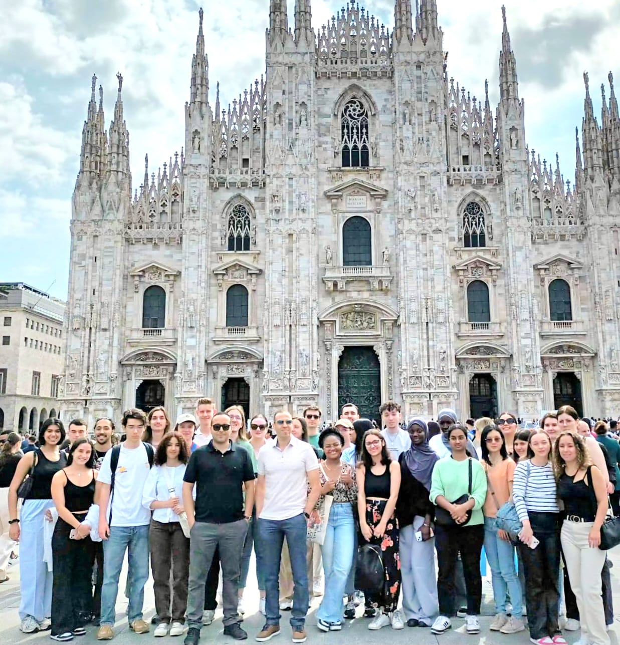 Visite du Duomo de Milan des apprenti-es en BUT à Cergy 