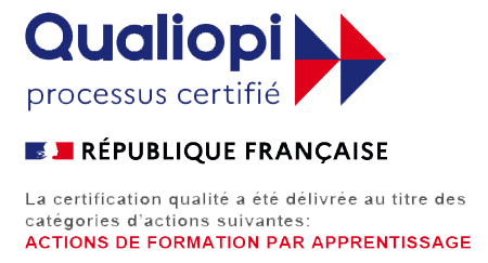The CFA Leem Apprentissage is Qualiopi certified.